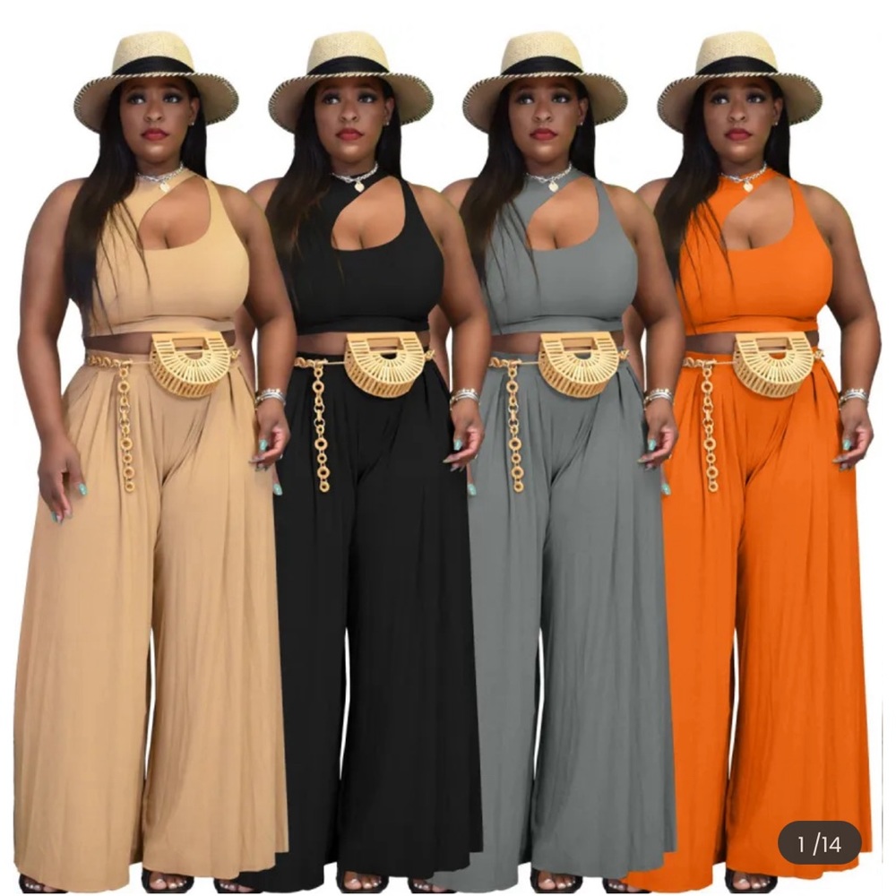 Two Piece Solid Color Set